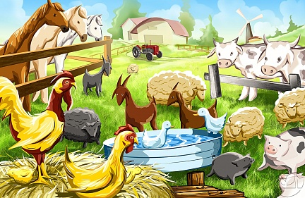 Рисунок домашняя ферма