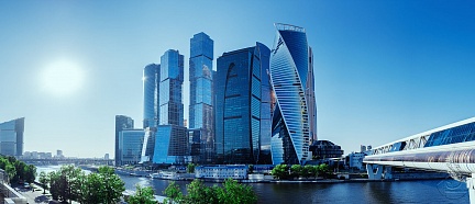 Москва-Сити в солнечный день