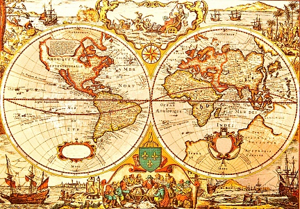 Очень старая карта мира