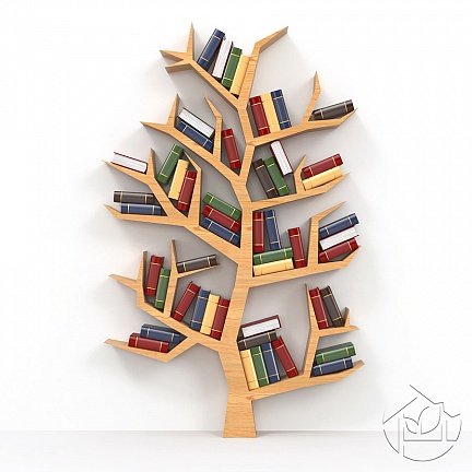 Дизайнерская книжная полка в виде дерева