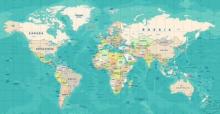 Карта Мира со странами