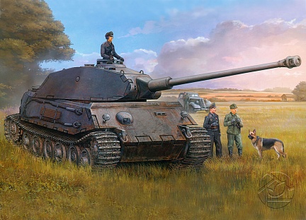 Рисунок немецкого тяжёлого танка VK 45.02