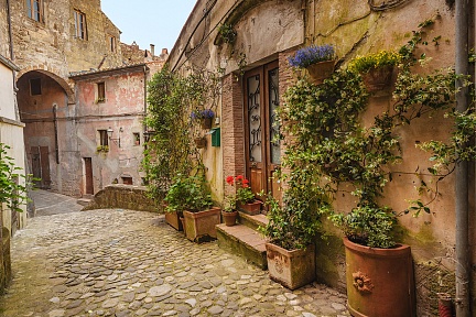 Средневековая Тосканская улочка