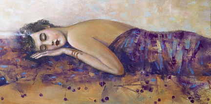 портрет спящей девушки