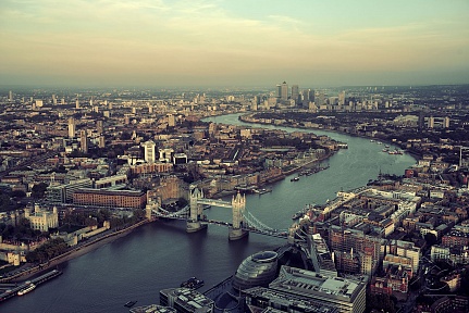 Вид на Лондон сверху