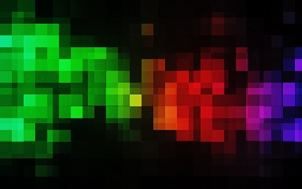 Абстрактный узор из цветных пикселей