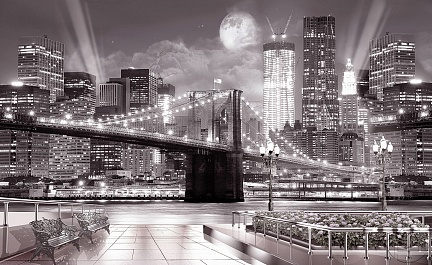 Бруклинской мост в ночи