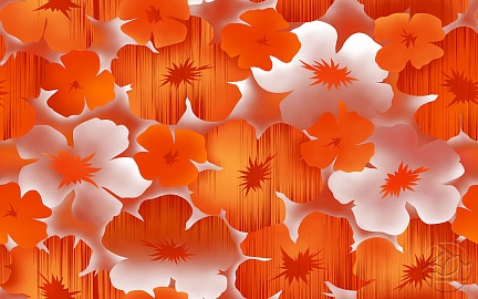 Фон из оранжевых цветов