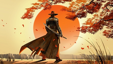 red steel 2 Японский самурай на фоне восходящего солнца