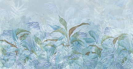 голубоватый рисунок листьев