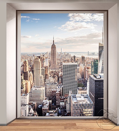 Вид на Нью-Йорк из окна