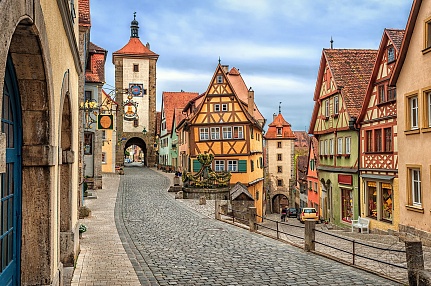 Красивая улочка в Германии 